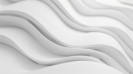 Obraz premium White Wavy Abstract Background