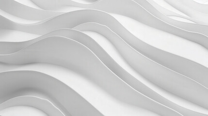 Obraz premium Abstract Waves in Monochrome Morning Light