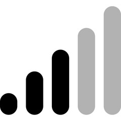 Signal Bar. Cellular Signal Level. Mobile Signal Icon