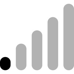 Signal Bar. Cellular Signal Level. Mobile Signal Icon