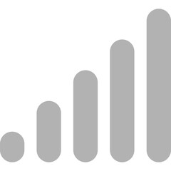 Signal Bar. Cellular Signal Level. Mobile Signal Icon