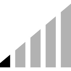 Signal Bar. Cellular Signal Level. Mobile Signal Icon