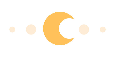 Moon phase. Element for design. Vector illustration in flat style