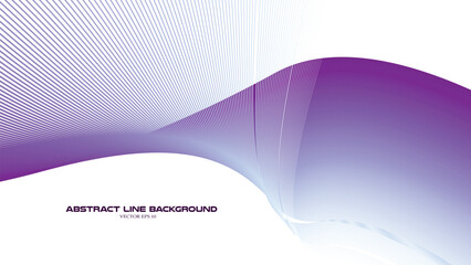 Purple wavy stripes line abstract background vector image