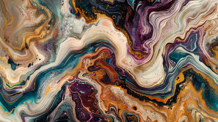 Modern abstract marble background with swirling patterns and luxurious colors