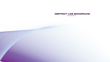 Purple wavy stripes line abstract background vector image
