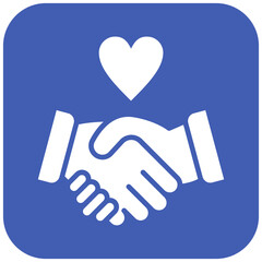 Respect vector icon. Can be used for Leadership iconset.