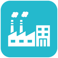 Factory vector icon. Can be used for Earth Day iconset.