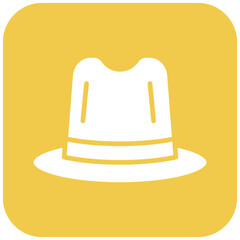 Beach Hat vector icon. Can be used for Coastline iconset.