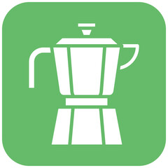 Italian Coffee Pot vector icon. Can be used for Italy iconset.