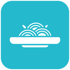 Pasta vector icon. Can be used for Italy iconset.