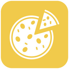 Pizza vector icon. Can be used for Italy iconset.
