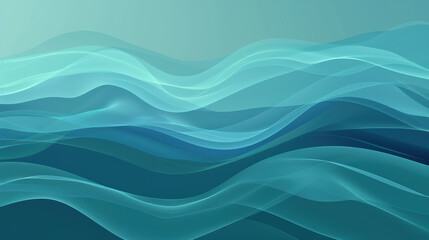 Fototapeta premium Abstract Blue Waves Design