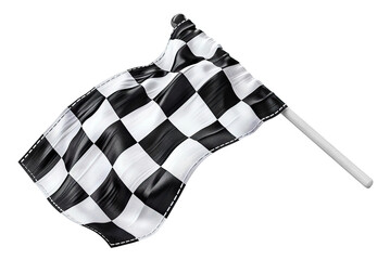 Checkered racing flag, cut out