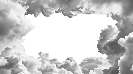 Cloud frame border, cut out