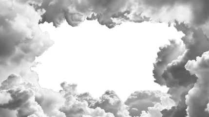 Cloud frame border, cut out