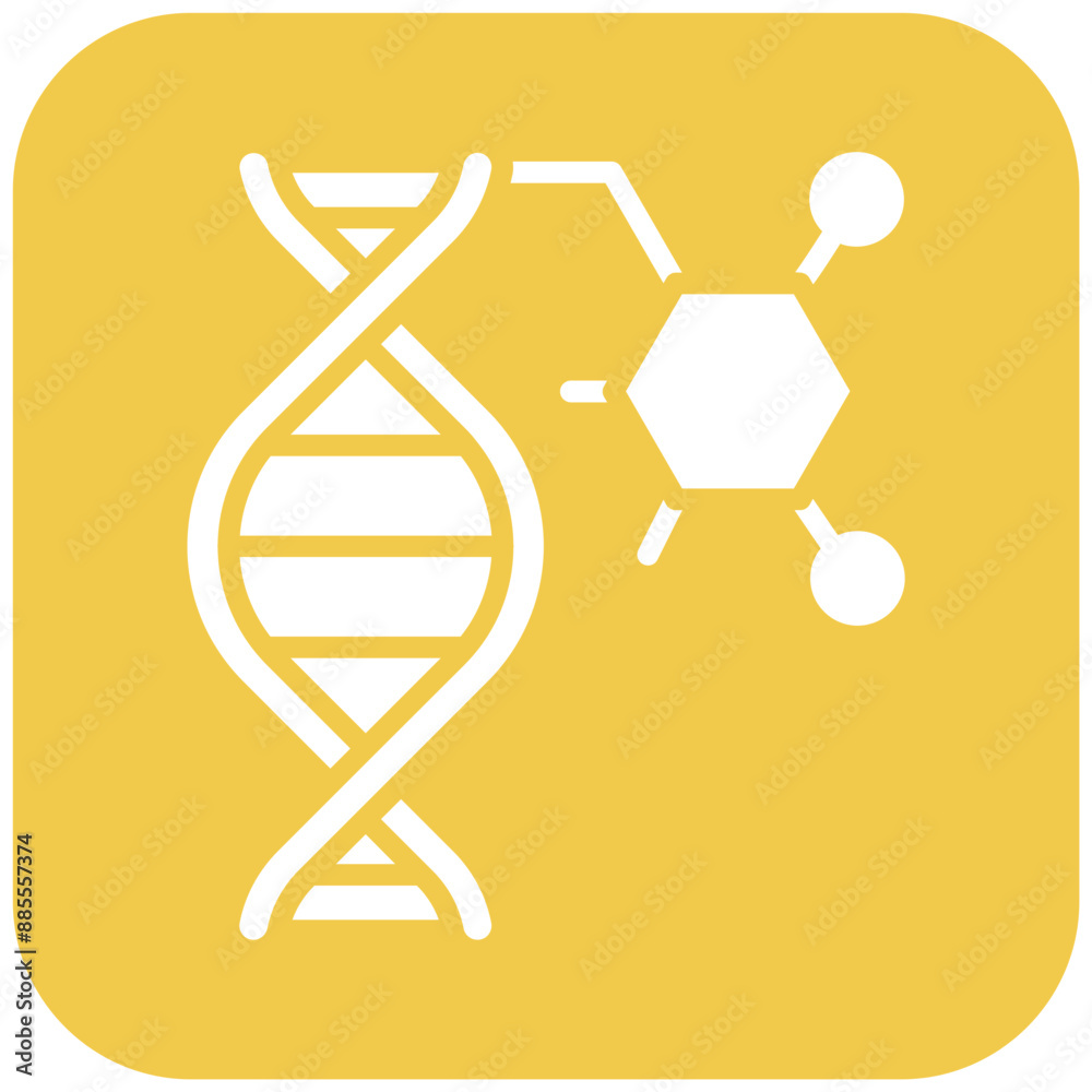 Poster DNA vector icon. Can be used for Lab iconset.