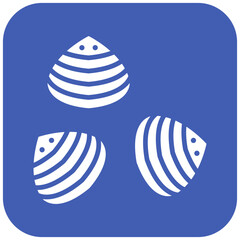 Clam vector icon. Can be used for Ocean iconset.