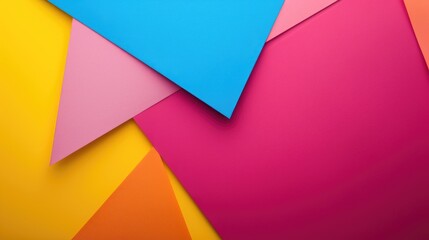 Colorful geometric paper background for back to school theme with space for text