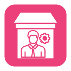 Warehouse Owner vector icon. Can be used for Warehouse iconset.