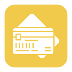 Credit Card vector icon. Can be used for Supermarket iconset.