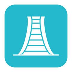 Escalator vector icon. Can be used for Supermarket iconset.