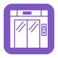Lift vector icon. Can be used for Supermarket iconset.