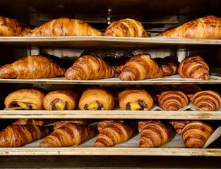 A assortment of baked bread