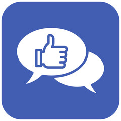 Feedback vector icon. Can be used for Shoemaker iconset.