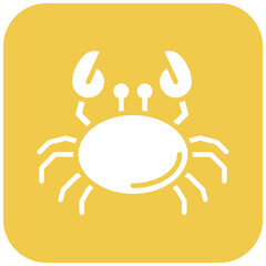Crab vector icon. Can be used for Beach Resort iconset.