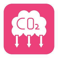 Carbon Dioxide vector icon. Can be used for Global Warming iconset.