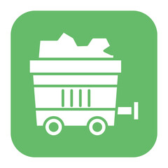 Obraz premium Mining vector icon. Can be used for Global Warming iconset.