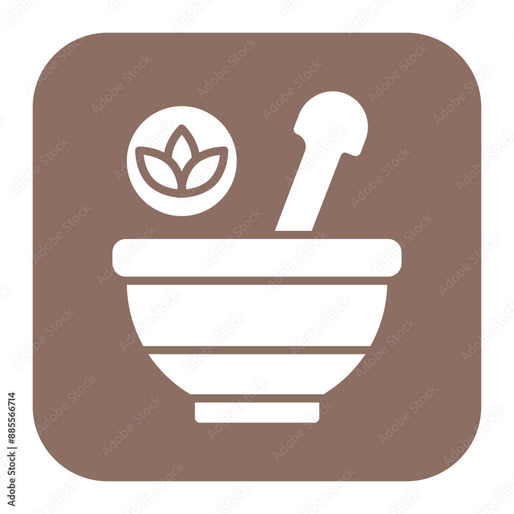 Poster Spa Bowl vector icon. Can be used for Spa iconset.