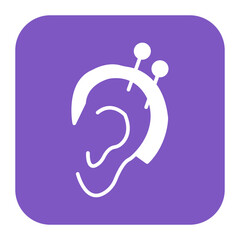 Ear Therapy vector icon. Can be used for Spa iconset.