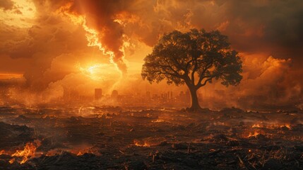 Earth in Danger. Depicting the consequences of environmental neglect