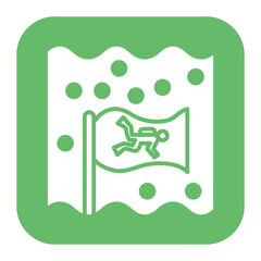 Scuba Flag vector icon. Can be used for Vacation and Tourism iconset.