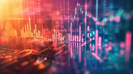 Obraz premium A colorful image of a computer screen with a lot of lines and numbers