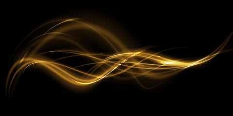 Light gold Twirl. Curve light effect of gold line. Luminous golden circle. PNG Light gold pedistal, podium, platform, table. Vector PNG.