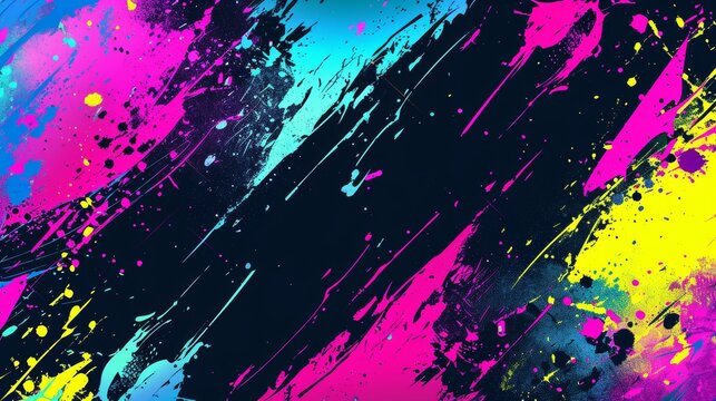 Abstract background with bright colors free pattern in punk style.