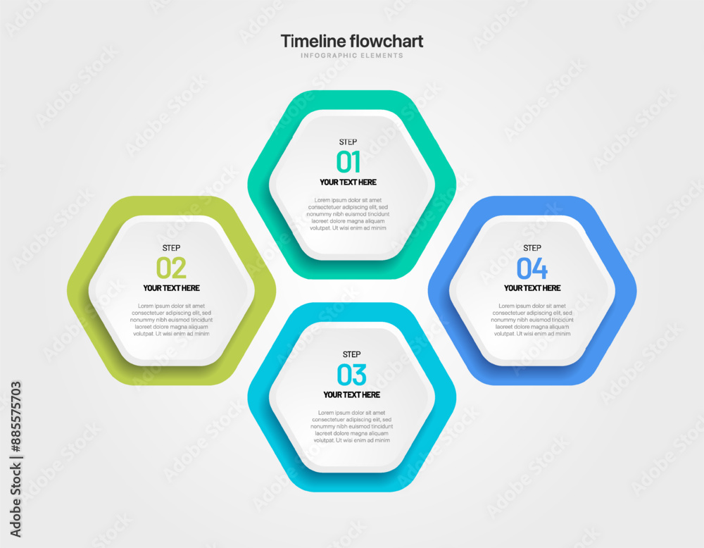 Poster timeline infographic design with options or steps. infographics for business concept. can be used fo