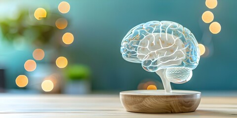 Explore the mindbody connection in a womans brain for holistic health. Concept Holistic Health, Mind-Body Connection, Women's Brain, Mental Wellbeing, Emotional Wellness