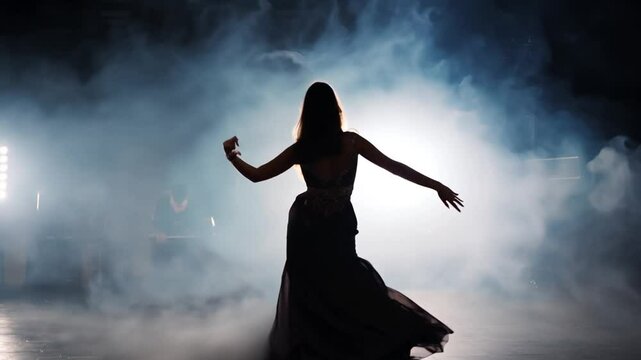 Flamenco Dancer in Smoke Generative AI