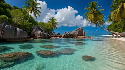 Obraz premium Seychelles Beachscape