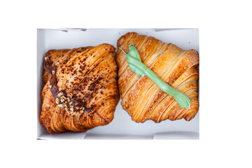 croissant sweet baking fresh bakery delicious appetizer meal food snack on the table copy space food background