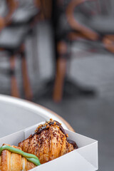 croissant sweet baking fresh bakery delicious appetizer meal food snack on the table copy space food background