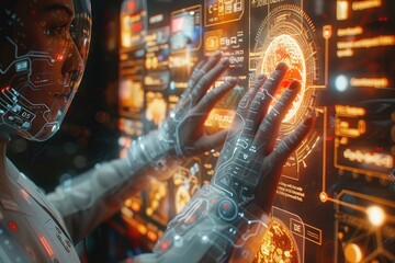 Person scrolling through social media ads