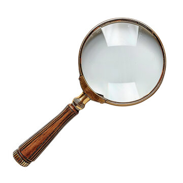 recommend clip art: Realistic old magnifying glass clip art