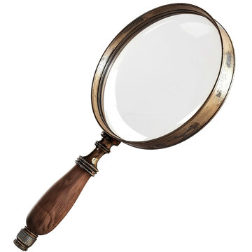 recommend clip art: Realistic old magnifying glass clip art