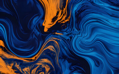 Obraz premium Blue shades abstract marble painting background. Abstract painting, can be used as a trendy background for wallpapers, posters, cards, invitations, websites.