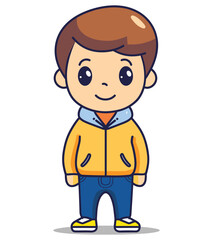 A boy vector illustration